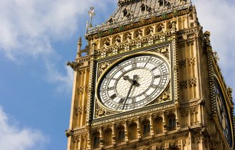 Big Ben clock tower detail