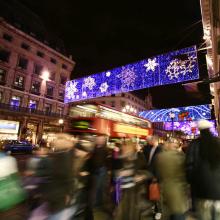 Oxford Street con luces de navidad